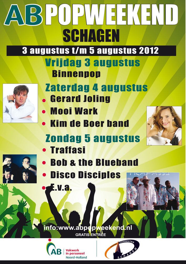 Programma bekend AB Popweekend 2012
