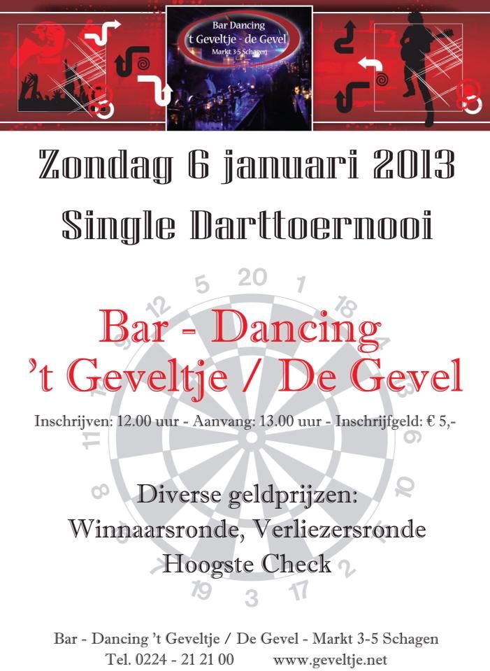 Darttoernooi Zondag in `t Geveltje