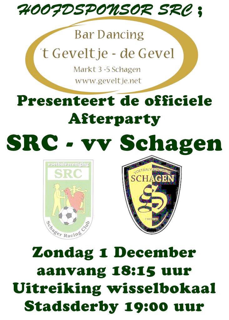 Officiele afterparty SRC - vv Schagen in De Gevel