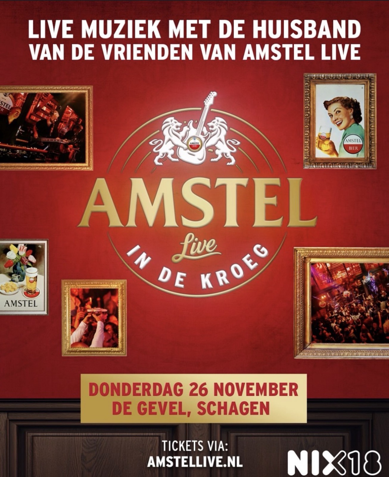 LIVE MUZIEK, VRIENDEN VAN AMSTEL LIVE // 26 NOVEMBER